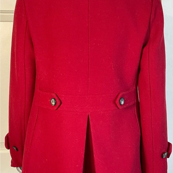 Talbots Wool Blend Double Breasted Pea Coat Women Size 6 Black Buttons - Picture 7 of 11